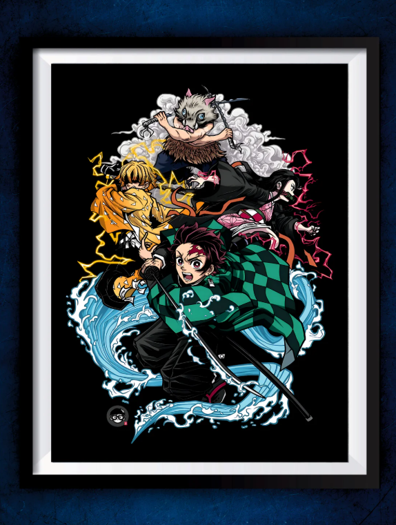 Senzo Demon Slayer Poster Set (Pack of 2) - Senzo.in