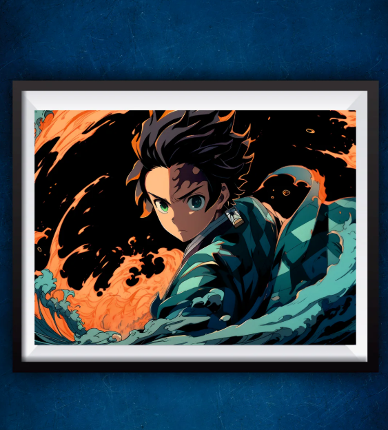 Senzo Giyu & Tanjiro Poster Set (Pack of 2) - Senzo.in