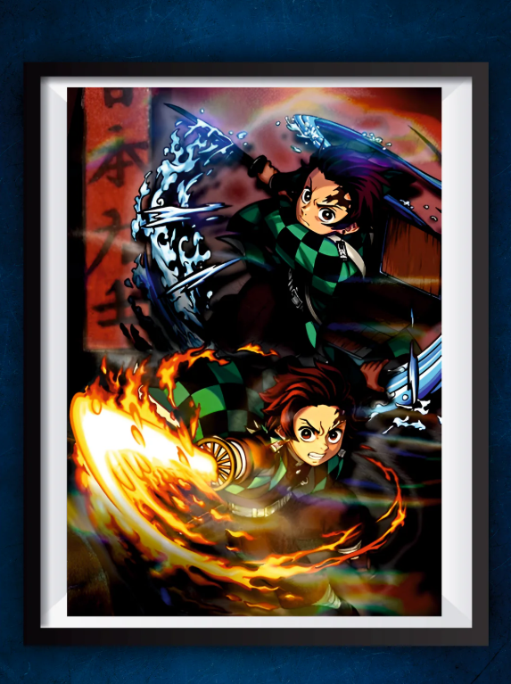 Senzo Tanjiro Demon Slayer Poster Set (Pack of 2) - Senzo.in