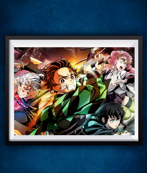 Senzo Demon Slayer Main Characters Poster Set (Pack of 2) - Senzo.in