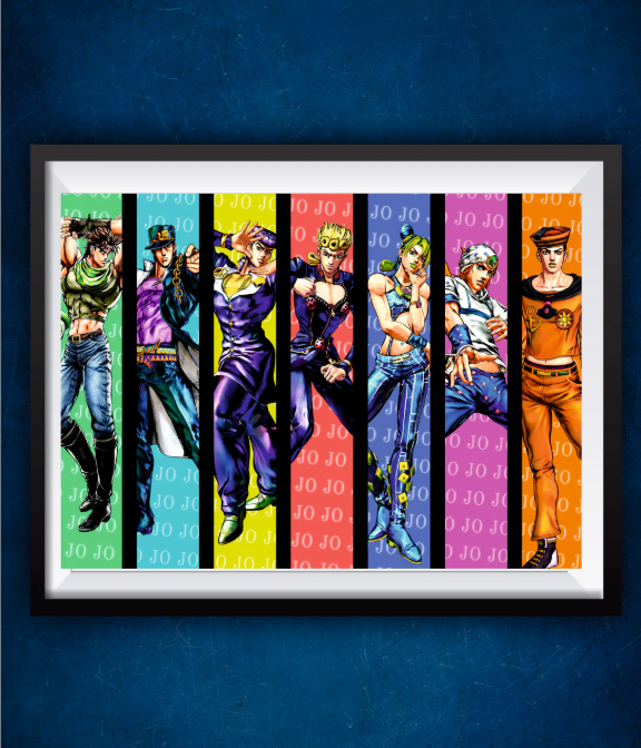 Senzo JoJo Characters Poster - Senzo.in
