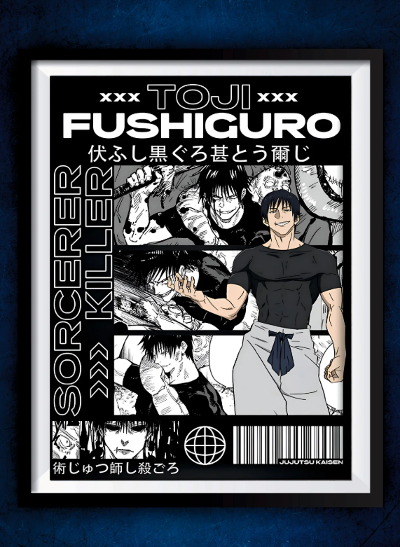 Senzo Toji Fushiguro Poster Set (Pack of 2) - Senzo.in