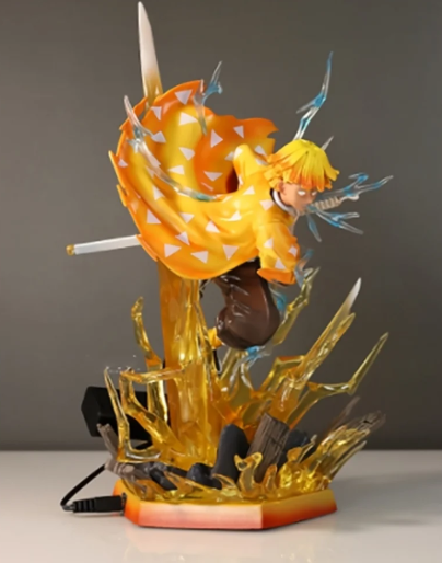 Demon Slayer Zenitsu Agatsuma Action Figure with Lights (31cm) - Senzo.in