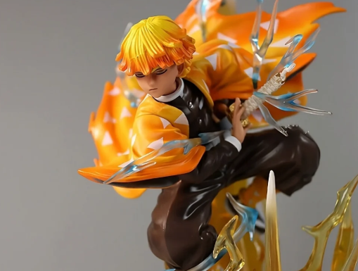 Demon Slayer Zenitsu Agatsuma Action Figure with Lights (31cm) - Senzo.in
