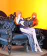 One Piece |PVC| Nami Elegance on the Sofa Action Figure 20 cm Collectible - Senzo.in