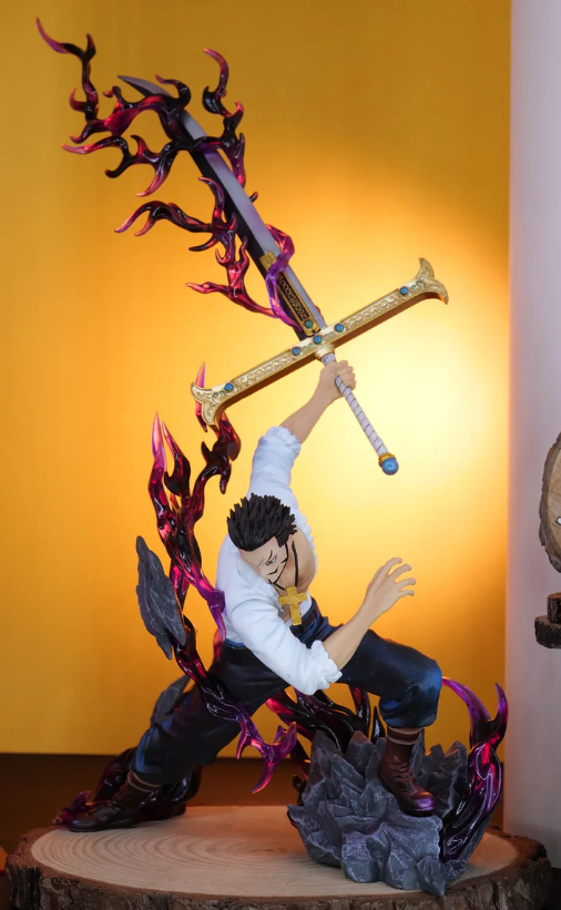 Dracule Mihawk Action Figure – White Shirt Special Effect (35 CM | PVC) - Senzo.in