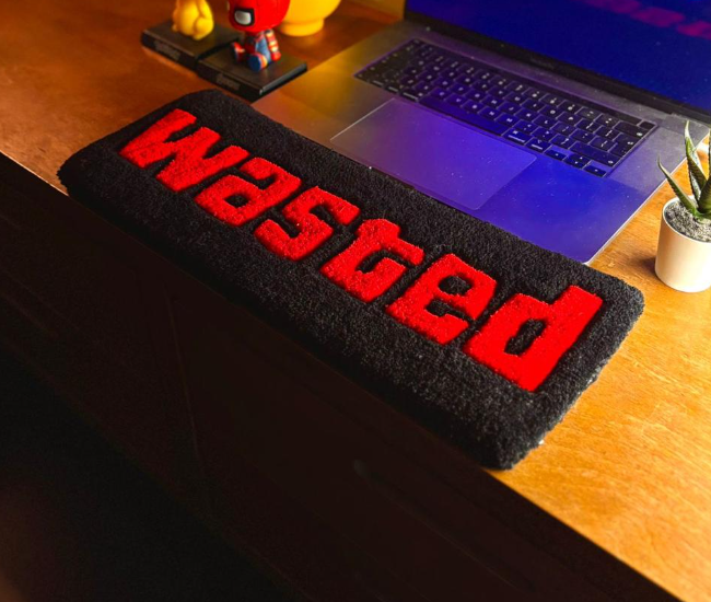 Wasted Keyboard Rug 🎮 | Aesthetic Gaming & Anime Room Rug