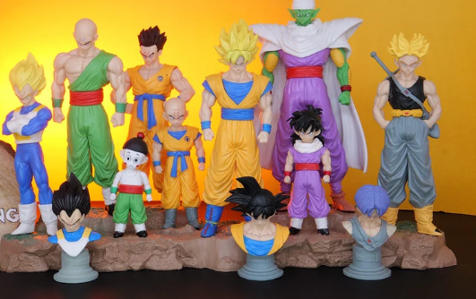 Dragon Ball Z Infinite Z Warrior Set (9 Pcs) | Goku, Vegeta, Gohan, Piccolo & Trunks Figures | PVC Collectible Set - Senzo.in