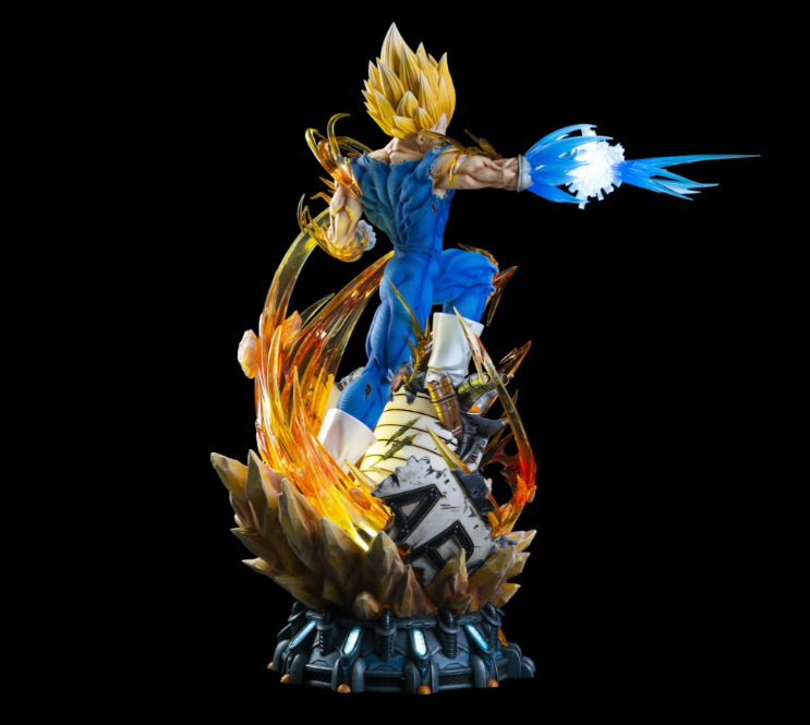 Dragon Ball Z Vegeta Action Figure (3 Heads) | 41 cm | PVC Anime Collectible - Senzo.in
