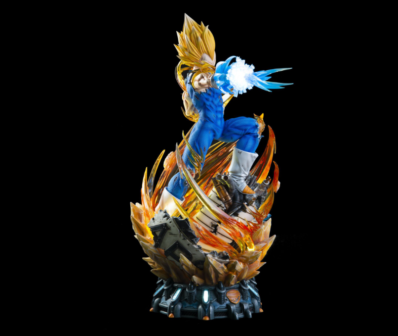 Dragon Ball Z Vegeta Action Figure (3 Heads) | 41 cm | PVC Anime Collectible - Senzo.in