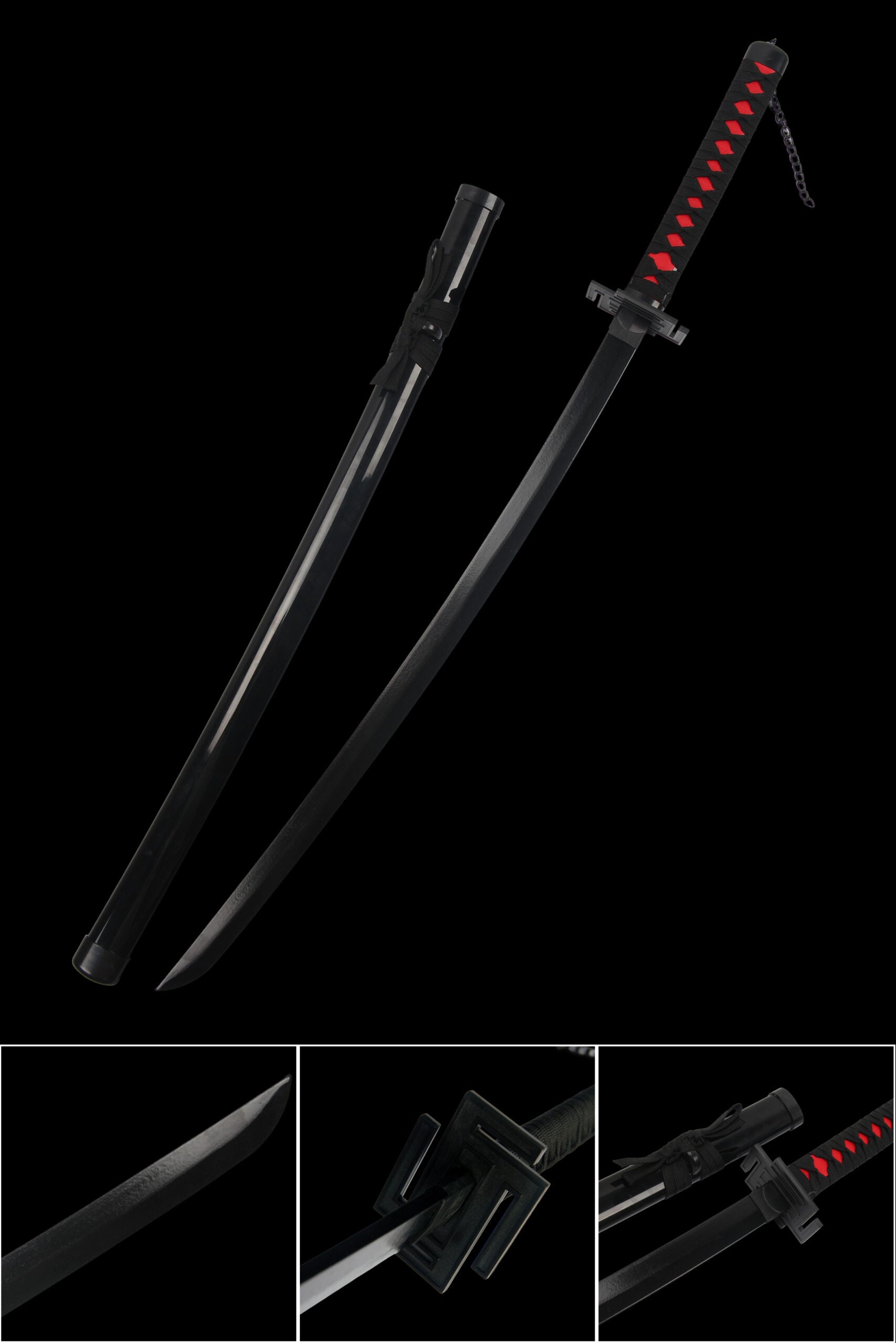 Ichigo Kurosaki Zangetsu Katana (Model 3) | Wooden Blade | 105 cm | Bleach Cosplay Sword - Senzo.in