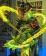 Senzo Zoro Three-Sword Style LED Action Figure – Savage Aura Unleashed Edition - Senzo.in