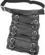 Triple Katana Holder Belt | Leather Samurai Sword Waist Holster | Adjustable Cosplay Accessory - Senzo.in