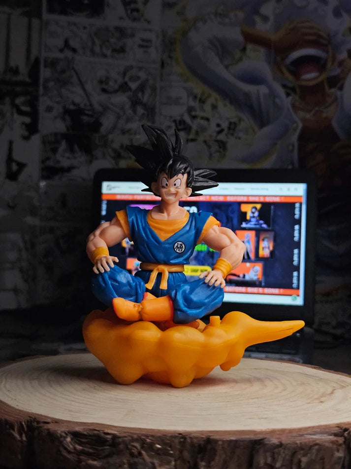 DBZ Goku on Cloud Model 2 Action Figure (14 cm) | Dragon Ball Premium Collectible - Senzo.in
