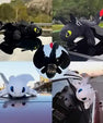 Toothless Night Fury Dragon Toy (20 cm) | Car Dashboard Decor | How to Train Your Dragon Collectible - Senzo.in