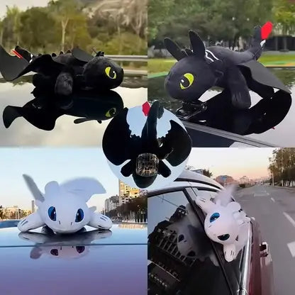Toothless Night Fury Dragon Toy (20 cm) | Car Dashboard Decor | How to Train Your Dragon Collectible - Senzo.in