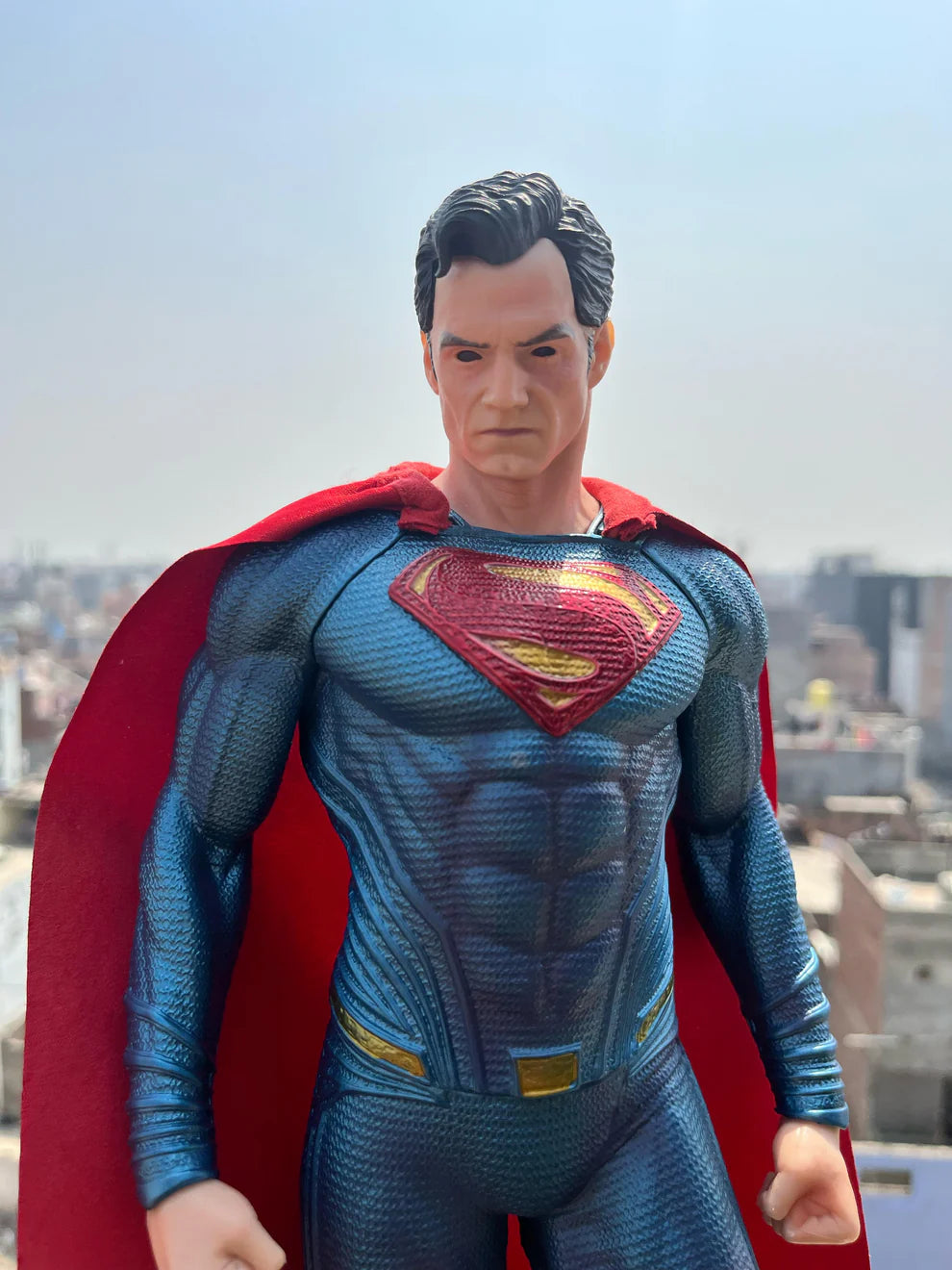 Superman Premium Action Figure | 50 cm | Dual Head Sculpt | Light-Up Eyes Collectible - Senzo.in