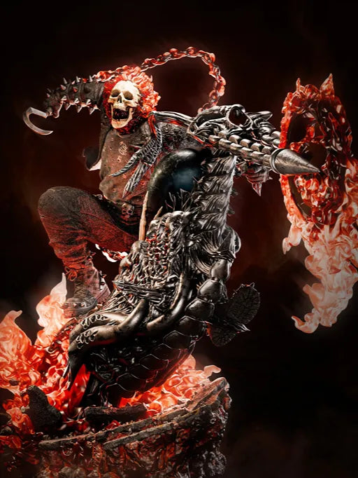 Senzo Ghost Rider Hellfire 1/6 Scale Resin Statue – Premium Marvel Collectible - Senzo.in