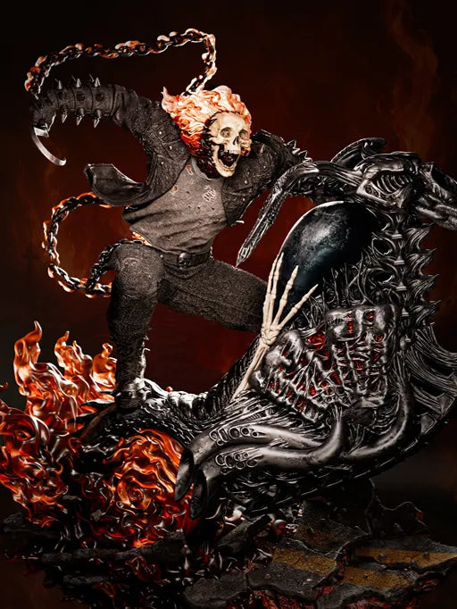 Senzo Ghost Rider Hellfire 1/6 Scale Resin Statue – Premium Marvel Collectible - Senzo.in