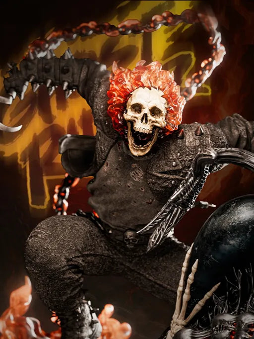 Senzo Ghost Rider Hellfire 1/6 Scale Resin Statue – Premium Marvel Collectible - Senzo.in