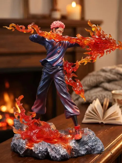 Senzo Ryomen Sukuna Flame Effect Figure – Premium Jujutsu Kaisen Statue - Senzo.in