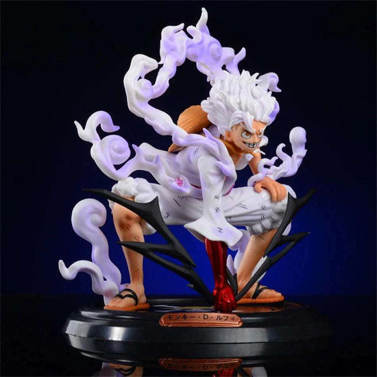Title: Monkey D. Luffy Gear 5 Sun God Nika Power Pose Action Figure – One Piece Collectible - Senzo