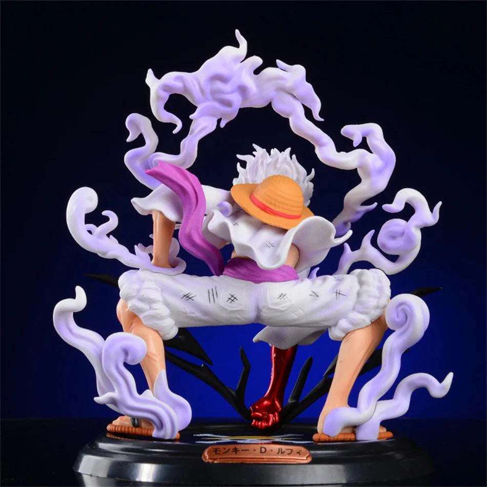 Title: Monkey D. Luffy Gear 5 Sun God Nika Power Pose Action Figure – One Piece Collectible - Senzo