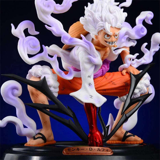 Title: Monkey D. Luffy Gear 5 Sun God Nika Power Pose Action Figure – One Piece Collectible - Senzo