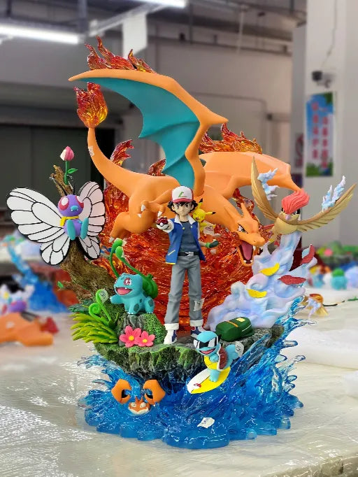 Ash Ketchum & Pokémon Dynamic Diorama Statue – Senzo Exclusive - Senzo.in