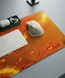 Senzo Tanjiro Fiery Blaze Desk Mat | Flame Breathing Gaming Pad - Senzo.in