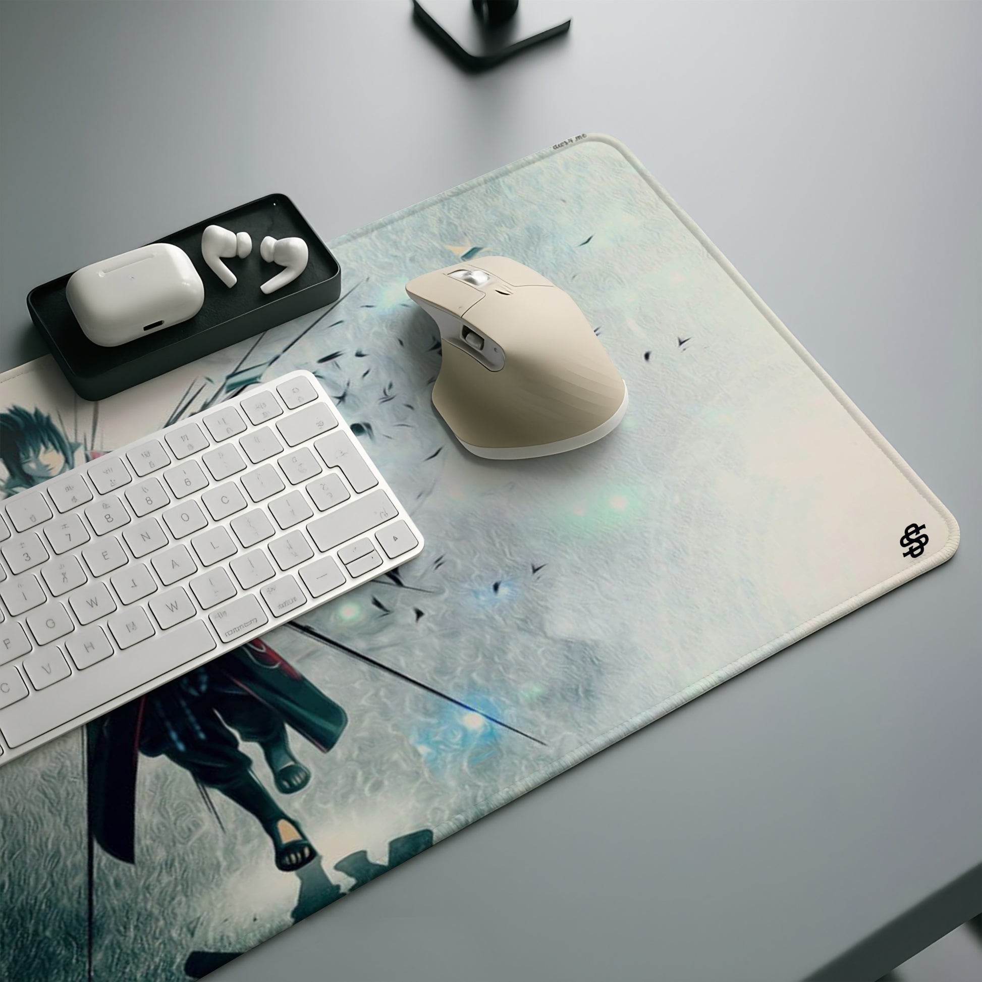 Senzo Dark Sasuke Desk Mat | Shadow Uchiha Gaming Pad - Senzo.in