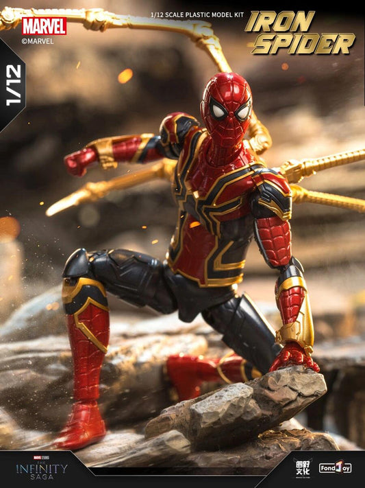 1/12 Scale Infinity Saga Iron Spider Plastic Model Kit (DIY)
