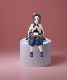 Demon Slayer Shinobu Kocho Perching PVC Model AnimeAction Figure | 13.5 Cms | - Senzo.in