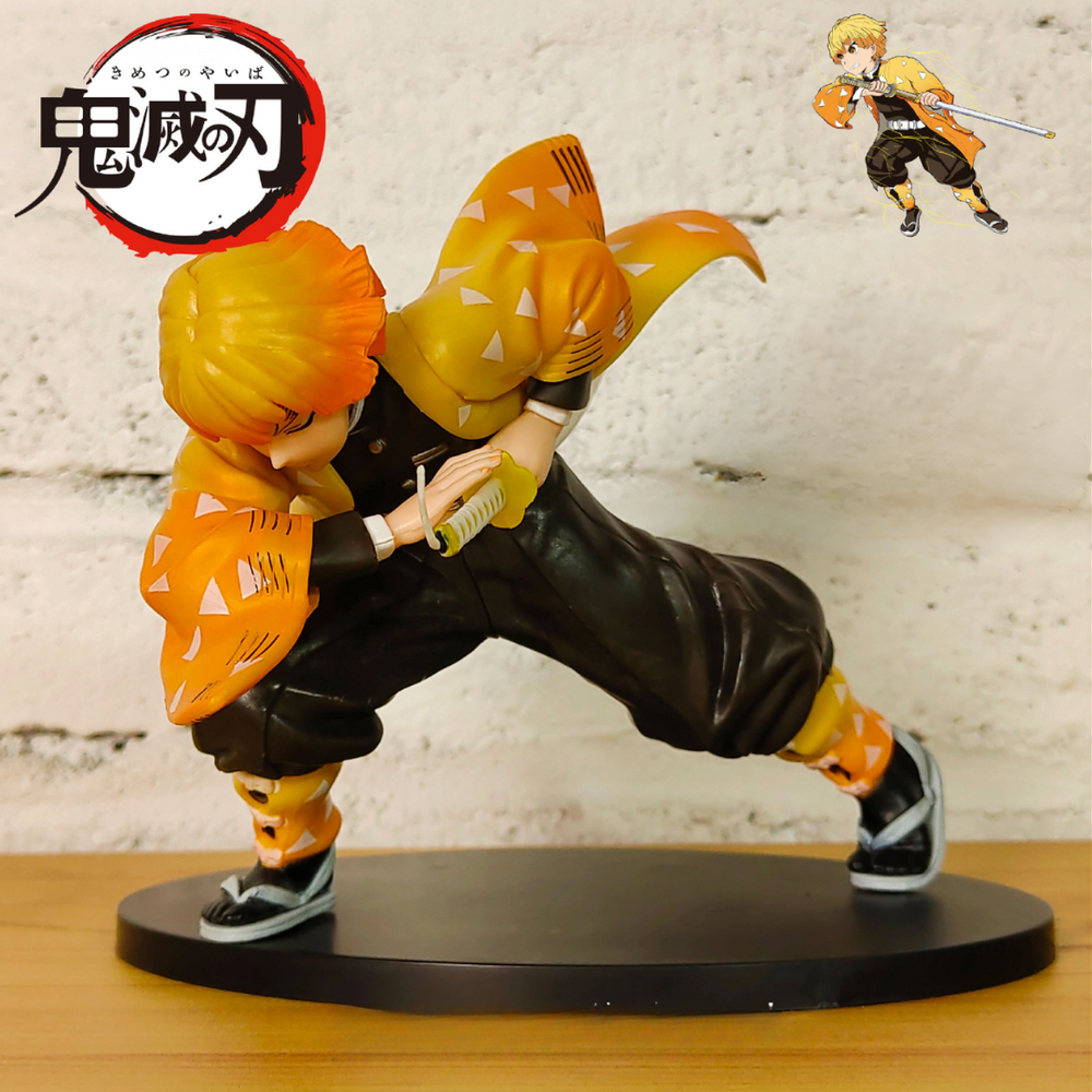 Zenitsu with Sword Action Figure ⚡ | Courageous Demon Slayer Collectible (13cm)