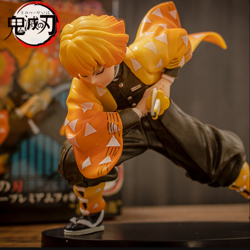 Zenitsu with Sword Action Figure ⚡ | Courageous Demon Slayer Collectible (13cm)