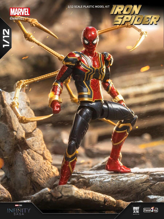 1/12 Scale Infinity Saga Iron Spider Plastic Model Kit (DIY)