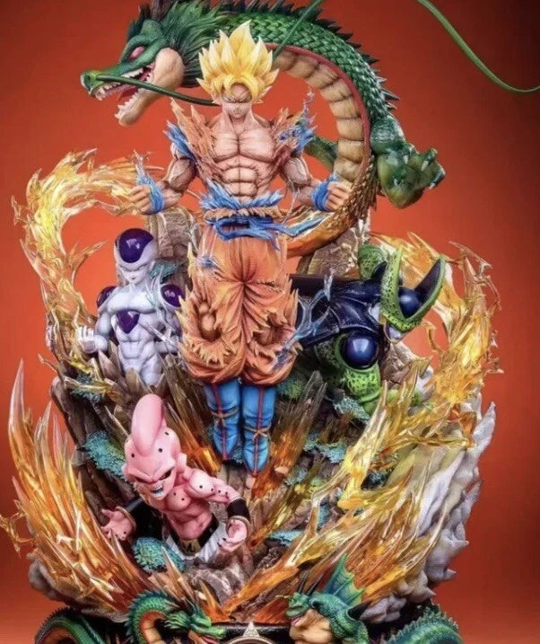 Dragon Ball Super Saiyan Goku Action Figure (23 cm) | Cell, Buu & Shenron Theme Collectible - Senzo.in