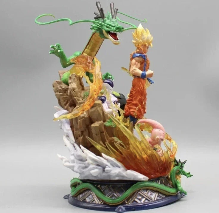 Dragon Ball Super Saiyan Goku Action Figure (23 cm) | Cell, Buu & Shenron Theme Collectible - Senzo.in