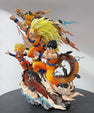 Dragon Ball Z SSJ3 Goku, Gohan & Goten Dragon Fist Action Figure (35 cm) | PVC Collectible - Senzo.in