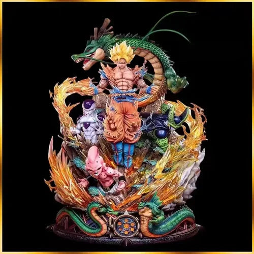 Dragon Ball Super Saiyan Goku Action Figure (23 cm) | Cell, Buu & Shenron Theme Collectible - Senzo.in