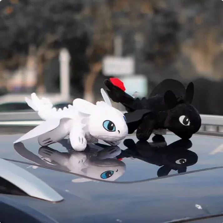 Toothless Night Fury Dragon Toy (20 cm) | Car Dashboard Decor | How to Train Your Dragon Collectible - Senzo.in